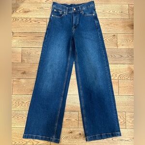 GAP High Rise Stride Jeans in Deep Blue Wash Size 25R